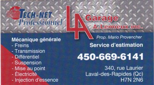 Garage A Lemieux Inc. à Laval
